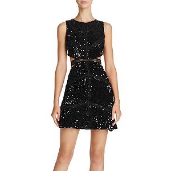 Olivaceous Black Sequin Dress - Picture 2 of 10